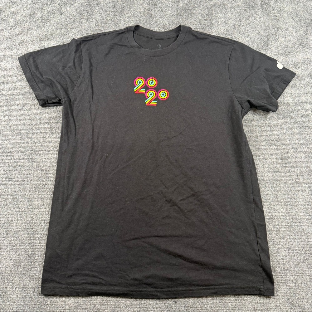 Apple T-Shirt Mens Medium Black Close Your Rings Challenge 2020 Employee Promo